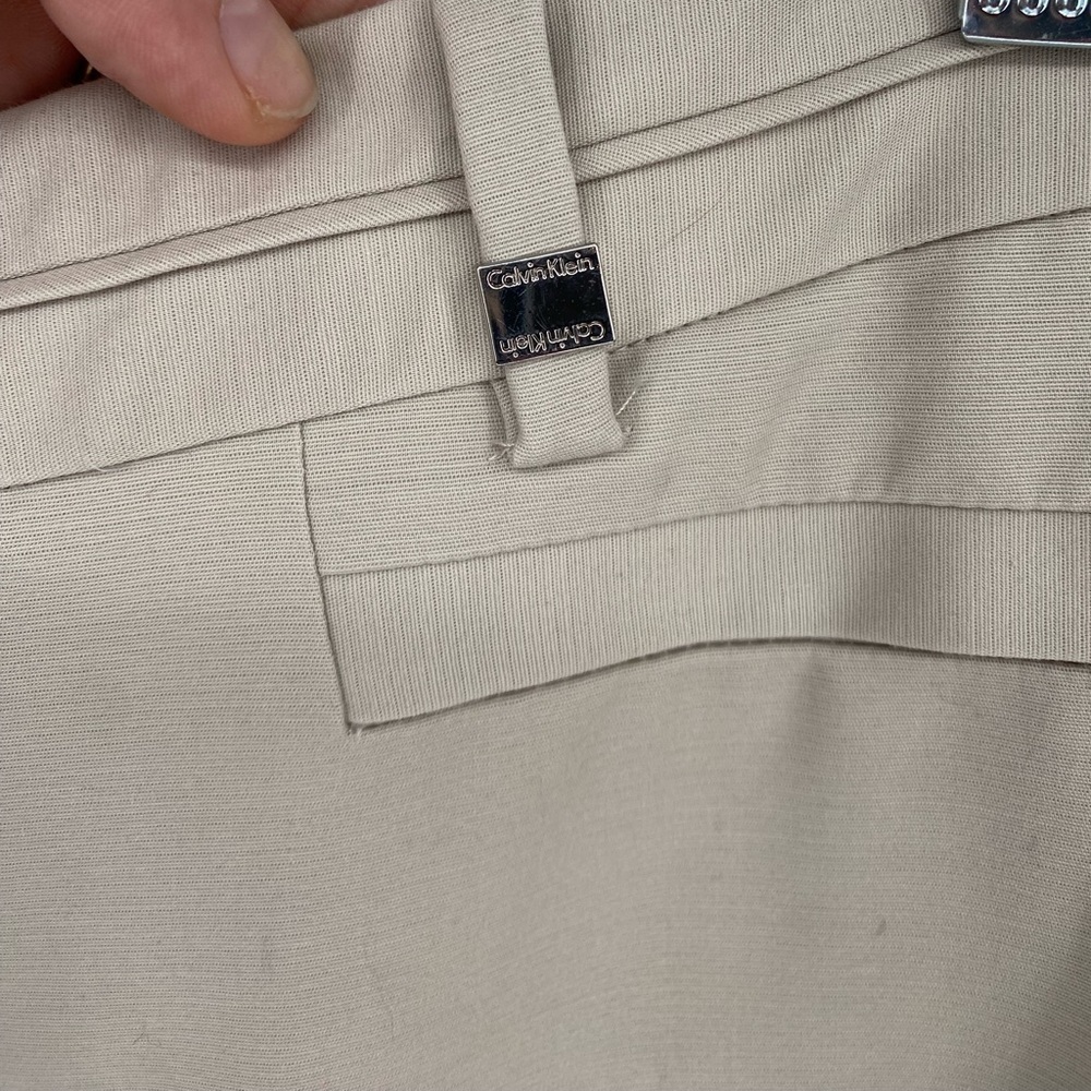 Calvin Klein women's tan straight leg dress pants 8 - Picture 3 of 8